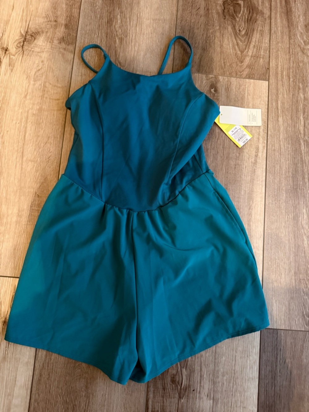 all in motion Teal Girls' Sleeveless Romper